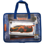 Портфель А4 пластиковый с текстильными ручками Willy 7546