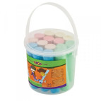 Мелки цветные 15шт ZiBi Jumbo в пласт ведре ZB.6711-99