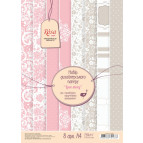 Бумага для дизайна Роса Talent набор А4, 8л, 250г/м Love story 5311094