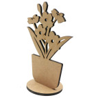 Заготовка для декорирования Rosa Talent (МДФ) Вазон на подставке-2, 21,5х11,5см 2863031