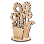 Заготовка для декорирования Rosa Talent (фанера) держатель Вазон на подставке-1 10,5х4,5см 2863035