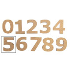 Заготовка для декорирования Rosa Talent (МДФ) цифра 5 высота 3см 4801411