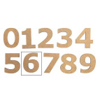 Заготовка для декорирования Rosa Talent (МДФ) цифра 6 высота 3см 4801412