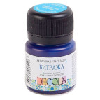 Краска витражная на водной основе ЗХК Невская Палитра DECOLA 20мл Синяя св. 4226520