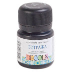 Краска витражная на водной основе ЗХК Невская Палитра DECOLA 20мл Черная 4226810