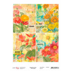 Декупажная карта-бумага 21*29,7см Rosa Start 55г/м Летние краски 696024