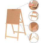 Мольберт стационарный Rosa дер. (сосна) Хлопушка 60*85*115см макс высота полотна 53см GPТ50045601