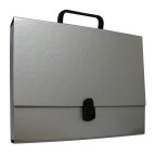 Портфель А4 Penmate 40мм картон пустой Серебро ТТ6748