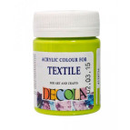Краска акриловая для ткани ЗХК Невская Палитра DECOLA 50мл Лайм 4128734