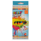 Карандаши цветные 12шт/24цв. Chens двухсторонние трехгранные CS9012-3