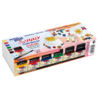 Набор красок для светлой ткани Kreul Javana 6цв. по 20мл Sunny KR-90600