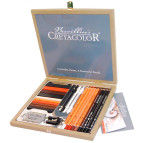 Карандаши чернографитные простые Cretacolor набор 25 предм в дер. кор. Passion Box 907140041