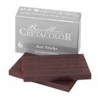 Палочки Cretacolor Сангина сухая темная 0,7*1,4см 6шт/короб 90540433