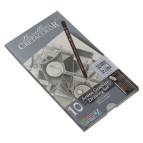 Карандаши чернографитные простые Cretacolor Artino Graphite набор 10шт в метал коробке 90540021