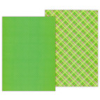 Бумага для скрапбукинга Heyda А4 300г/м2 9451773 Клетка двухстороняя Зеленая