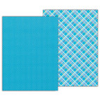 Бумага для скрапбукинга Heyda А4 300г/м2 9451776 Клетка двухстороняя Голубая