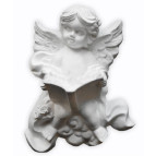 Фигурка гипс для декорирования гипс Ангел с книгой 11см БР-B01001
