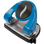 Дырокол металический Economix E40117 20л. с линейкой синий