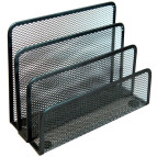Подставка для бумаги металл сетка 3 отделения 85x175x140мм Optima черная O36319-01