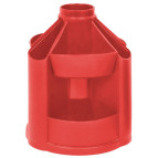 Подставка канцелярская B23 Economix ВЕРТУШКА красная E32209-03