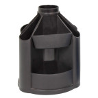 Подставка канцелярская B41 Economix ВЕРТУШКА черная E32205