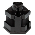 Подставка канцелярская B61 Economix ВЕРТУШКА черный E32211-01