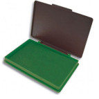 Подушка штемпельная 110х70мм зеленая KORES K71571