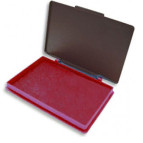 Подушка штемпельная 110х70мм красная KORES K71573