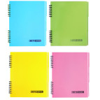 Блокнот пласт B5 Economix 120л., боковая спираль клетка с полями 3 розд. E20222