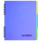 Блокнот пласт B5 Economix 120л., боковая спираль клетка с полями 3 раз. E20225