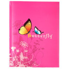 Блокнот А5 Optima 80л. Детская серия бабочка, клетка O20287-09