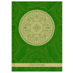 Блокнот А5 Optima 80л. Калейдоскоп, зеленый клетка O20366-04