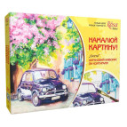 Картина раскраска с контурами на холсте 35*45см Роса N000078 Сиеста