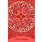 Блокнот А6 Optima 80л. Калейдоскоп, красный клетка O20364-03