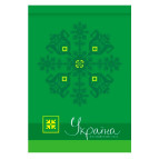 Блокнот А6 Optima 80л. Украина - мой любимый стиль, зеленый O20382-04