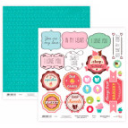 Бумага для скрапбукинга Rosa Talent 30*30см Cake delicious 3 двухсторонняя 200 г/м 5316021