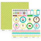 Бумага для скрапбукинга Rosa Talent 30*30см Cake delicious 6 двухсторонняя 200 г/м 5316024