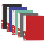 Папка с 80 файлами А4 Optima Полоса в ассорт. O30678