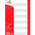 Разделители пластик. А4 Optima 1-12 розд Цифровой O35804