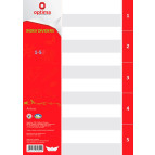 Разделители пластик. А4 Optima 1-5 розд Цифровой O35810