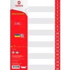 Разделители пластик. А4 Optima 1-20 розд Цифровой O35812