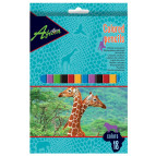 Карандаши цветные 18цв. Economix Africa E11531