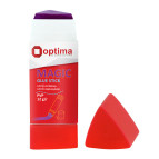 Клей-карандаш 12гр OPTIMA ECO Magic перманентный, PVP основа, трехгранный O45221