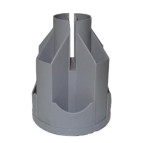 Подставка канцелярская B21 Economix ВЕРТУШКА серая E32207-10