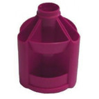 Подставка канцелярская B23 Economix ВЕРТУШКА малиновая E32209-09