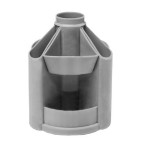 Подставка канцелярская B23 Economix ВЕРТУШКА серая E32209-10