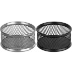 Подставка для скрепок металл сетка 80x80x40мм Axent 2113*