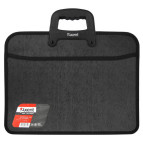 Портфель А4 Axent 2 отд. пластик на молнии черный 1612-01-А