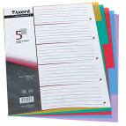 Разделители пластик. А4 Axent цветной 1-5 разд. 1905-01-А