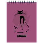 Блокнот на спирали А5 48л. Buromax кл. Фиолетовый BM.2475-07